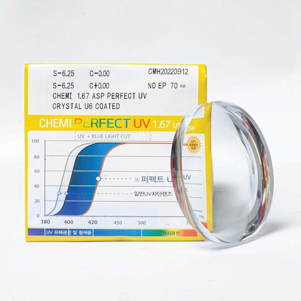 Tròng kính Hàn Quốc Chemi U6 chiết suất 1.67