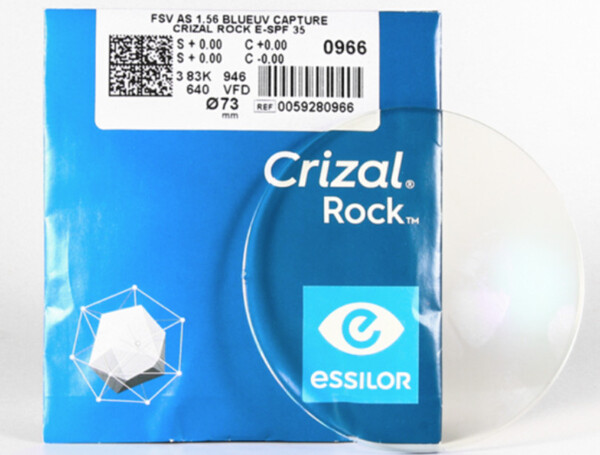 Tròng kính Pháp Essilor Prevencia Crizal.Rock chiết suất 1.56